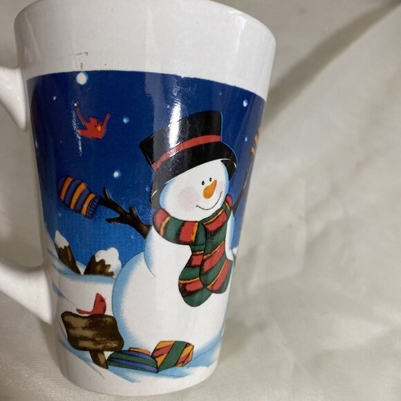 Christmas Mugs Lot Of 2 Coffee Hot Chocolate Cups Lovett Snowman, Santa ceramic - Picture 6 of 13